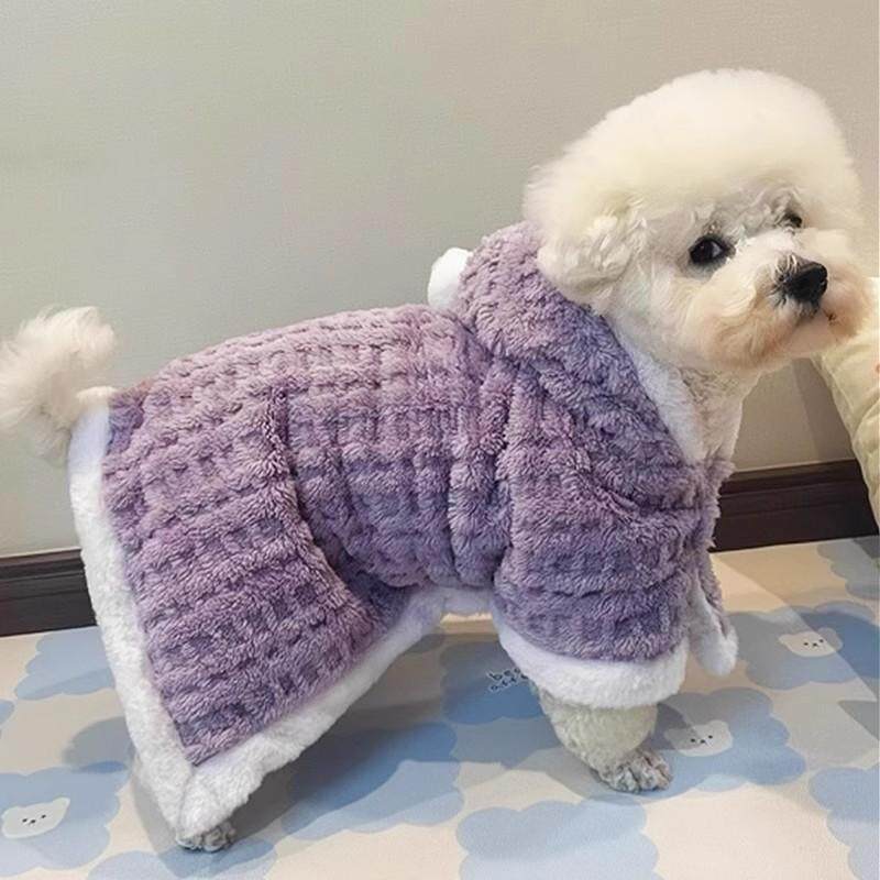 狗狗秋冬保暖披风宠物睡觉垫子