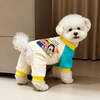狗狗衣服秋冬季保暖可牵引四脚衣