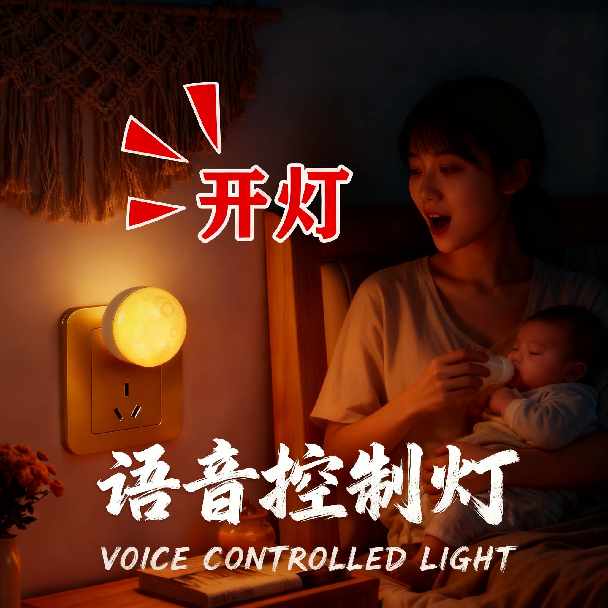 2025新款语音控制智能小夜灯图片