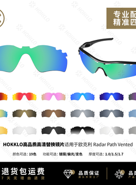适用于 Radar Path Vented 偏光太阳镜替换镜片