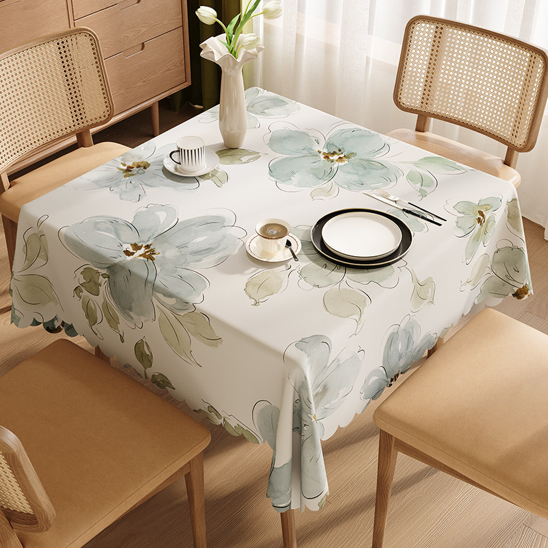 正方形桌布防水防油免洗北欧餐桌桌布方形茶几桌布轻奢高级感桌垫,居家布艺,桌布,淘宝优惠券,粉丝福利购,淘宝优惠卷