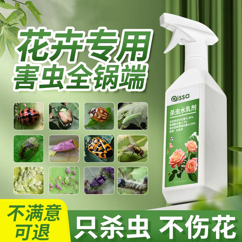 杀虫药花卉植物月季花病虫害常用药除蚜虫非红蜘蛛绿植专用杀虫剂