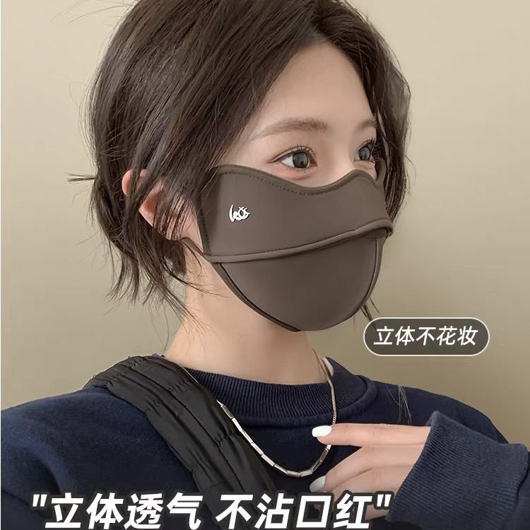 保暖口罩女男高颜值5D立体面罩加大加厚秋冬季可水洗防寒透气防风
