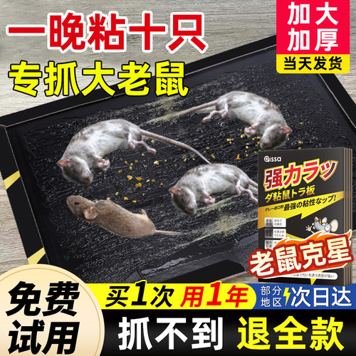 老鼠贴超强力粘鼠板家用捕鼠神器