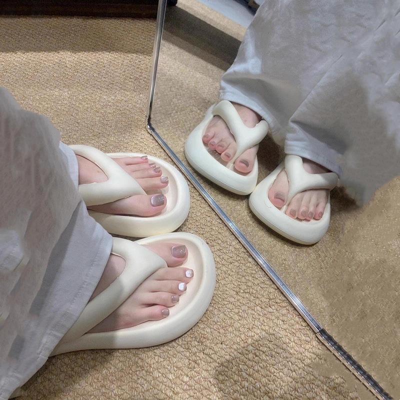 踩屎感人字拖女夏季增高3CM