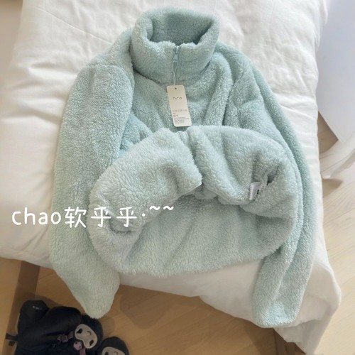 薄荷绿小清新毛茸茸的呀·