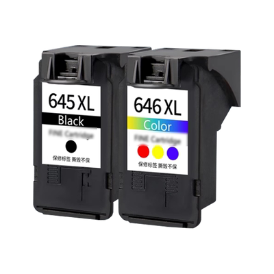 适用佳能PG645 646Xl墨盒MG2560/MG2460/MG2965/MG2960/ts3160/3166打印机墨水MX496 TR4560黑彩连供可加墨