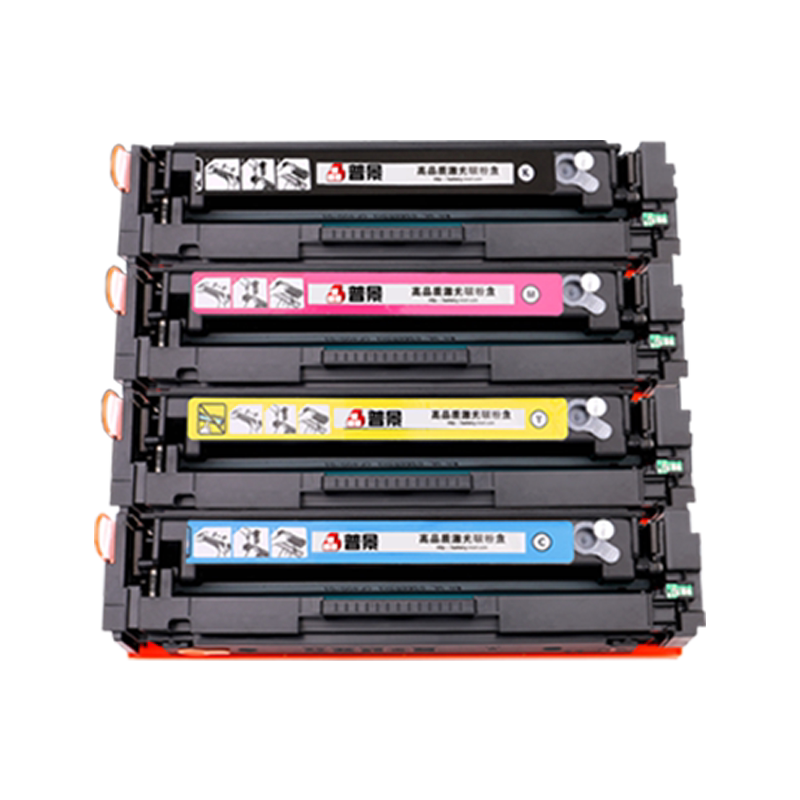 普景适用惠普CF540A硒鼓M281fdw打印机粉盒M254dw/dn墨盒MFP M280nw海外版港版M281fdn/cdw黑色碳粉盒HP203A