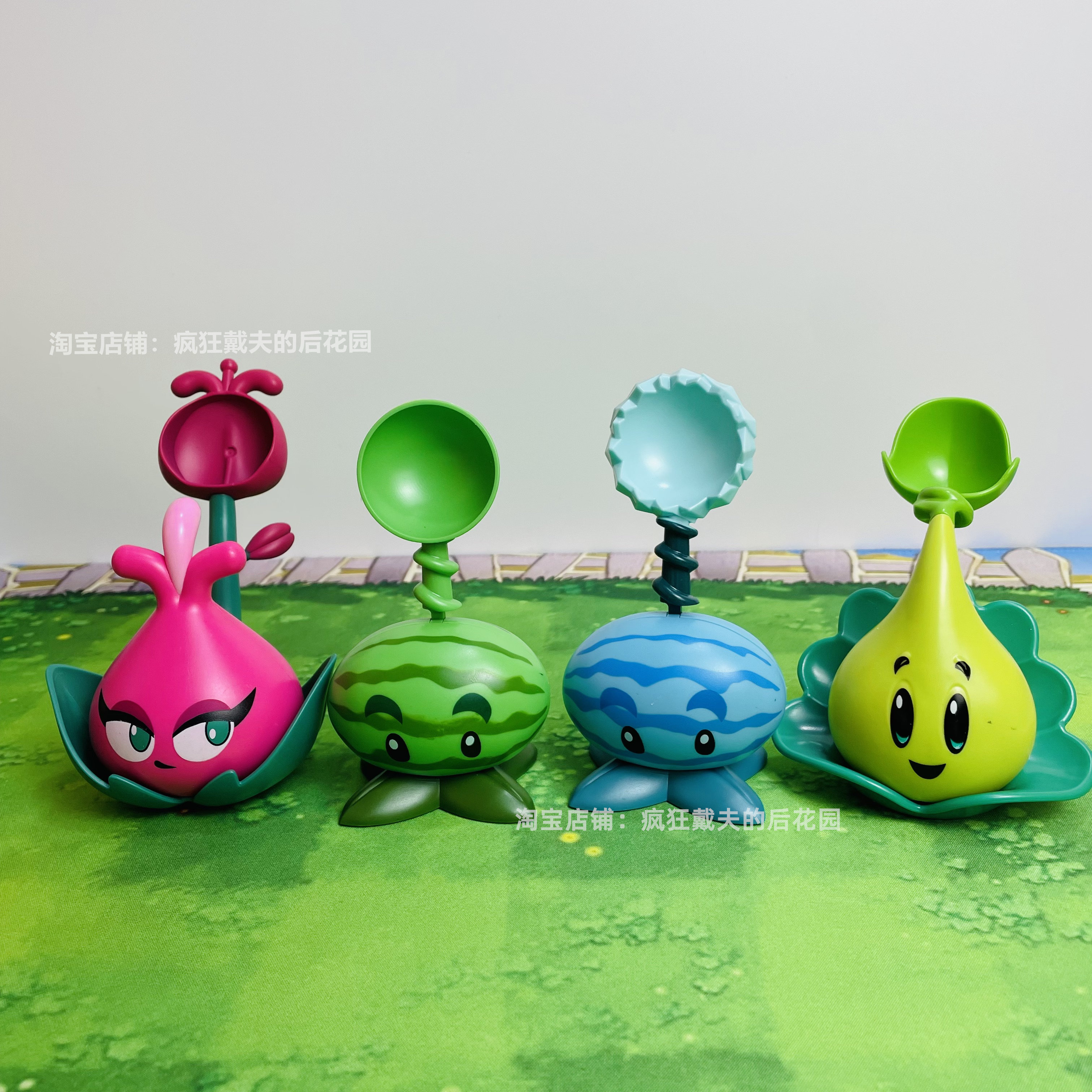 植物大战僵尸玩具大家族冰西瓜投手绿西瓜铃儿草火鸡投手可投射