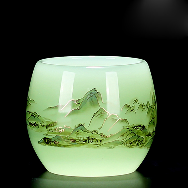 可刻字定制/主人茶杯琉璃杯新款