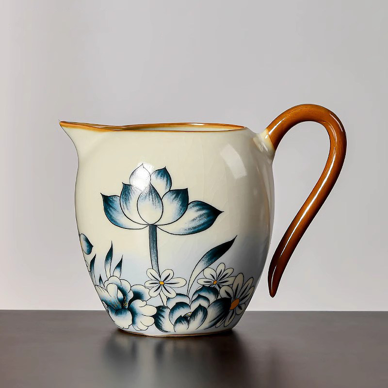 汝窑公道杯2025新款家用高端分茶器陶瓷茶道功夫茶具配件大号公杯图片