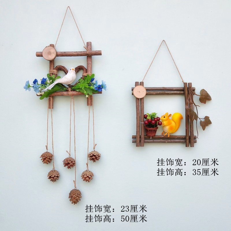 墙壁装饰花环创意卧室房间客厅背景墙墙面墙壁田园挂件幼儿园环创