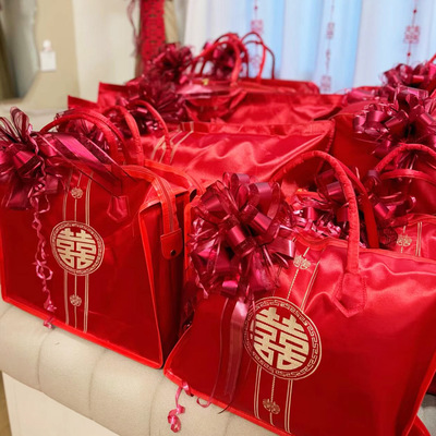 结婚喜字手拉花绑带婚车彩带装饰