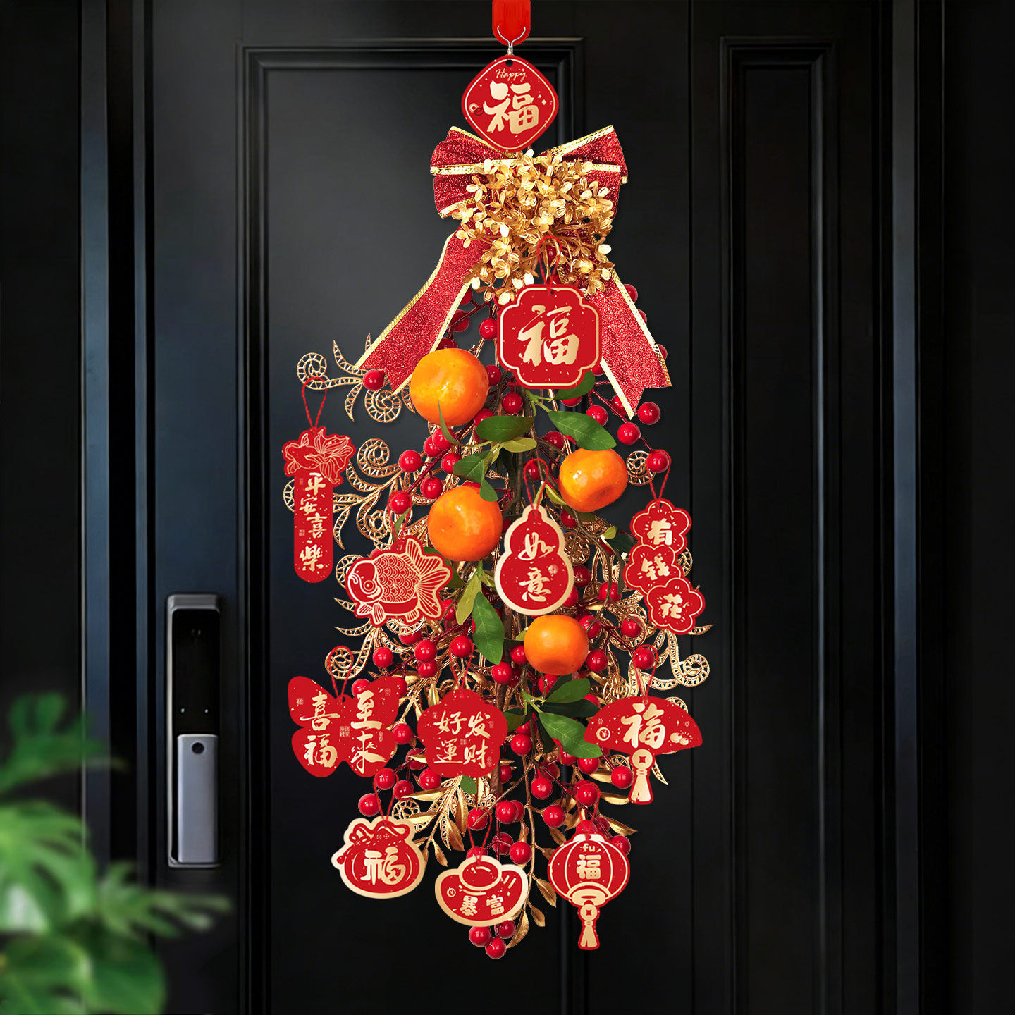 新年柿柿如意挂饰2026马年装饰品入户门挂串春节挂件过年氛围布置,节庆用品/礼品,挂饰/生肖挂饰,淘宝优惠券,粉丝福利购,淘宝优惠卷