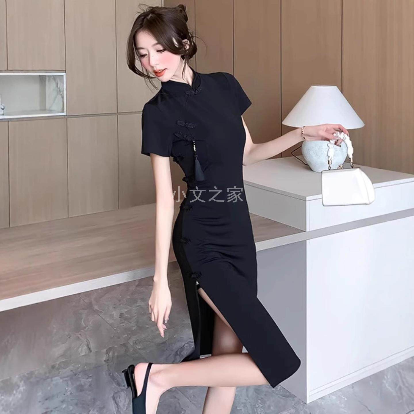 高级感复古新中式改良旗袍女夏