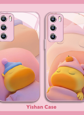 水豚lulu噜噜适用小米17promax手机壳14卡通10s情侣note13红米k80pro周边k70可爱civi4黄色3玻璃12sultra全包