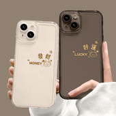 适用vivox90Pro龙年手机壳新款 OPPOReno8发财neo7好运s18简约创意iqoo12本命年findx6透明硅胶z5防摔k11软壳