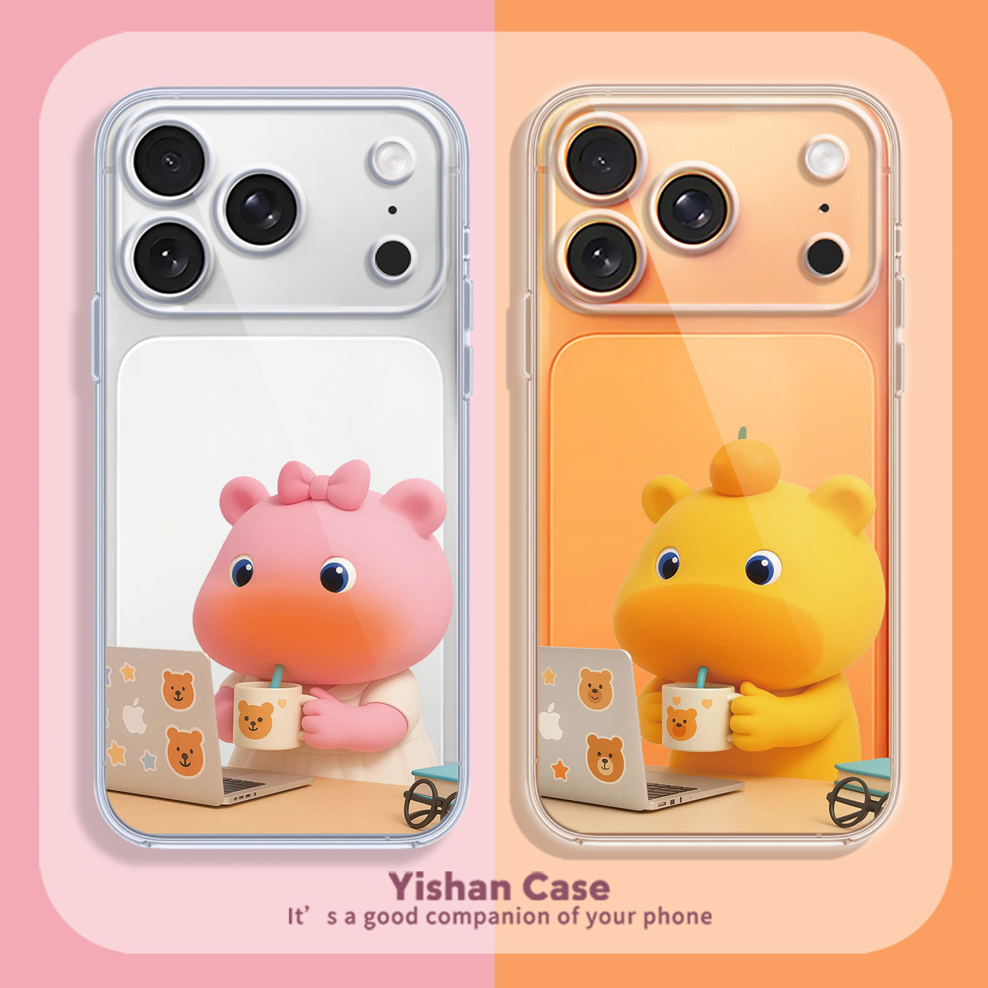 水豚LuLu适用于苹果17promax手机壳iPhone16pro可爱15噜噜14plus周边13卡通可爱12mini透明xsmax硅胶x/8/7/6s
