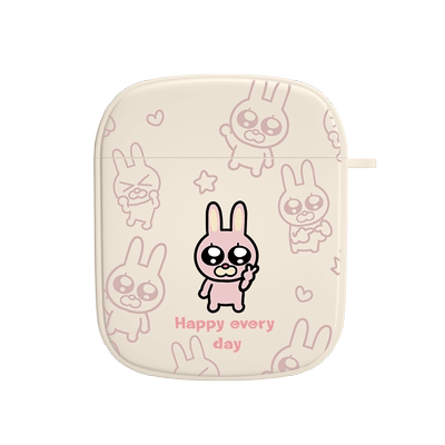 可爱厘米多栋动物适用苹果耳机壳