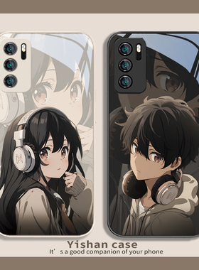 情侣手机壳动漫适用华为mate80/mate60Pro+二次元pura70/p60art高级感nova7/8se小众11新款10男13女p50ep40Pr