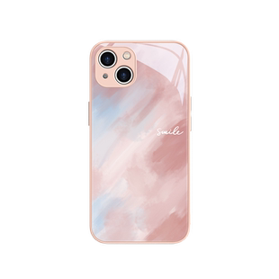 适用iphone15promax手机壳16苹果17系列/14plus晕染渐变13/12mini小清新15p粉色11绿色磁吸液态玻璃magsafe无