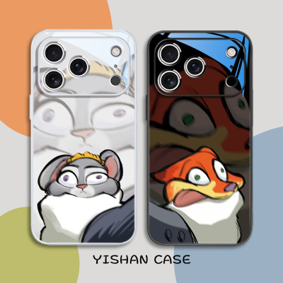 搞怪朱迪尼克情侣手机壳适用苹果