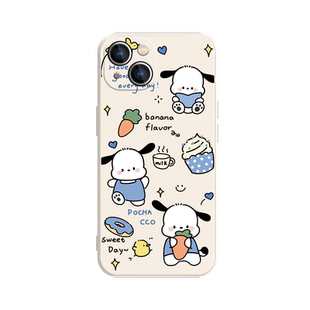 HelloKitty手机壳适用苹果17系列/16/15情侣款iPhone14promax帕恰狗13凯蒂猫12mini可爱xsmax防摔xr液态硅胶8