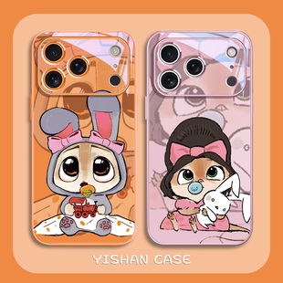 疯狂动物城2适用苹果17promax手机壳iPhone16情侣15plus芬尼克14小朱迪斯13卡通12mini可爱11橙色xs玻璃xsmax
