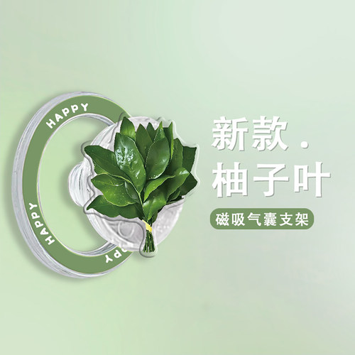 柚子叶去晦气系列磁吸气囊支架