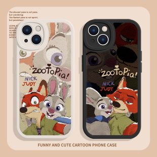 13创意14promax朱迪尼克6可爱12卡通11情侣11小羊皮x 疯狂动物城2适用苹果17air手机壳iphone16pro新款