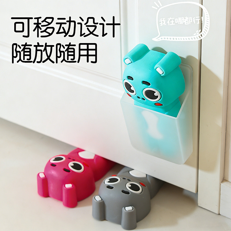 创意门挡可移动硅胶防撞免打孔家用卡通小熊门阻门后防撞可爱门塞,家居饰品,创意门挡,淘宝优惠券,粉丝福利购,淘宝优惠卷