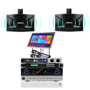 JIMEIDUN家庭专用ktv唱歌店铺会议音箱舞台球演出舞蹈室音响套装