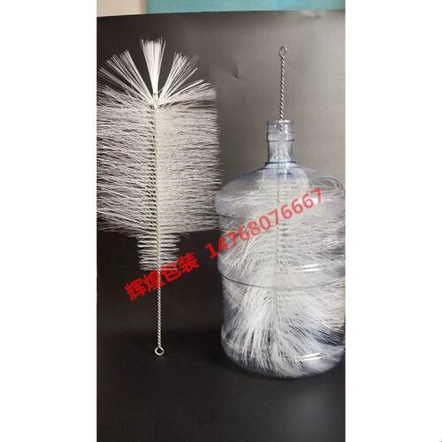 白色进口材质矿泉水纯净水桶刷子饮水机桶刷长柄大桶尼龙结实耐用