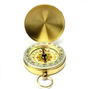 【送收纳袋】户外指南针车载地质罗盘仪挂扣式夜光防水指北针导航