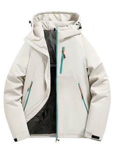 情侣冲锋衣外套棉服户外9699 纯色冬季 洲洲