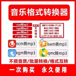 kgm flac 转换ncm mp4转mp3音乐转换器 m4a kgg ogg 音频视频格式