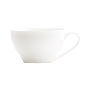 上下一白｜260毫升玉瓷泽田杯专业拉花杯对流压纹杯陶瓷杯咖啡杯