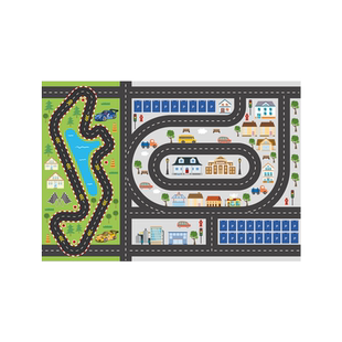 地垫儿童阅读区地毯防水可擦免洗pvc儿童房客厅卧室停车场游戏垫