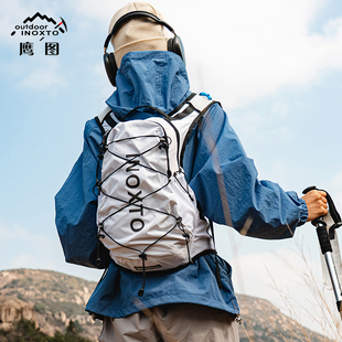 inoxto鹰图户外越野跑步双肩包登山包骑行背包轻便徒步水袋包12升