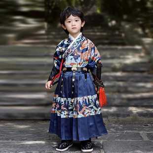 男童汉服明制帅气锦衣卫飞鱼服儿童中国风高端原创龙腾演出服套装