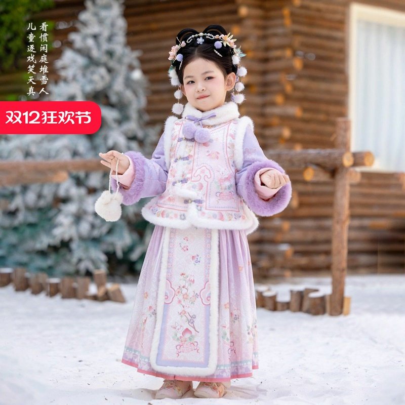 新中式冬汉服，绒暖雅致显国风