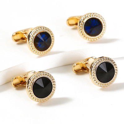 创意新款ins新品圆形镀金锆石袖