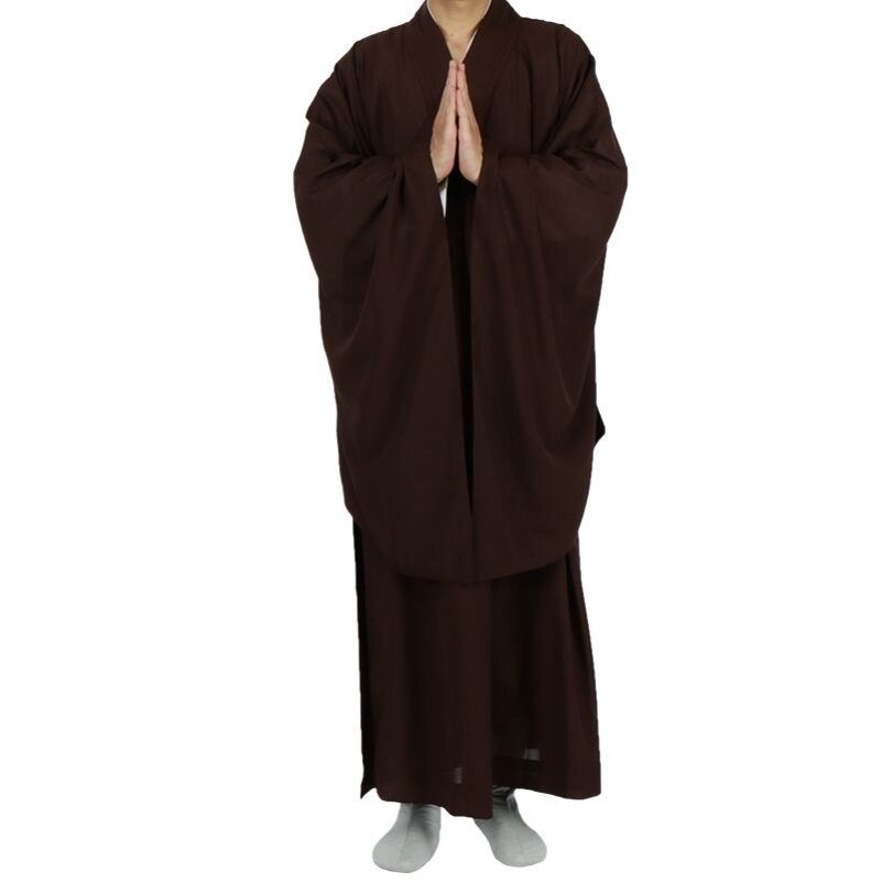 新品远尘海清衣出家服居士服四季男女薄款高档大褂袈裟咖啡色夏