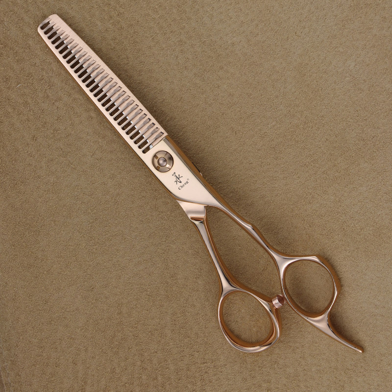 承剪玫瑰金美发打薄调色牙剪发型师常备理发工具去发量10-151