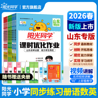 2026春阳光同学人教版作业册