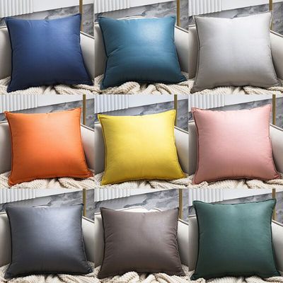 创意抱枕客厅科技布20232023年腰枕背靠垫酒店蓝色窗台靠背车载