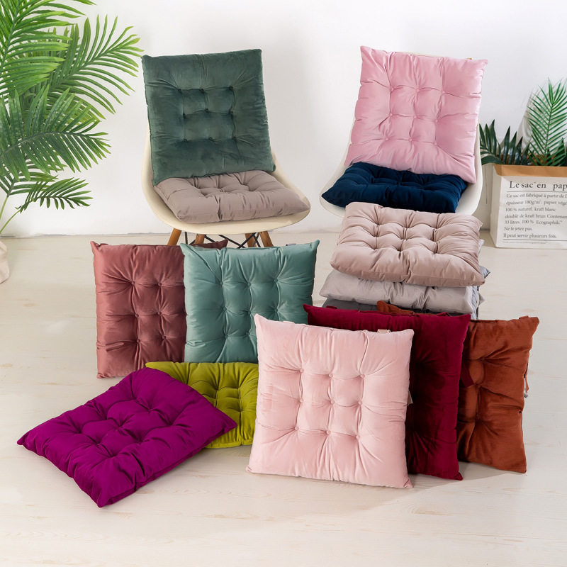 毛绒方形纯色九孔坐垫学生冬季椅子垫加厚办公室坐垫活动礼品,居家布艺,沙发垫,淘宝优惠券,粉丝福利购,淘宝优惠卷