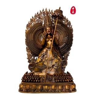 原创珍品大白伞盖母红铜62公分支持定制工艺品摆件