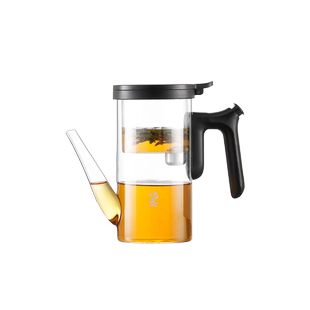 鸣盏无杆磁吸飘逸壶泡茶壶全玻璃内胆大容量茶水分离过滤飘逸杯