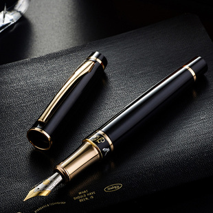 hero英雄钢笔官方正品1021成人商务办公高档金属男士书法速写练字签名专用学生定制礼盒套装美工弯头弯尖旗舰